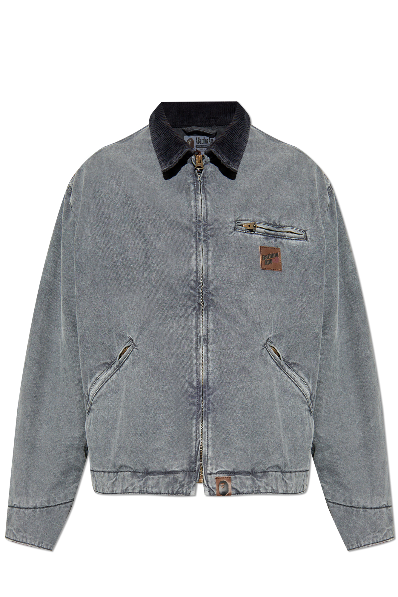 A BATHING APE グレー ジャケット jersey jacket A BATHING APE グレー ジャケット jersey jacket A BATHING APE